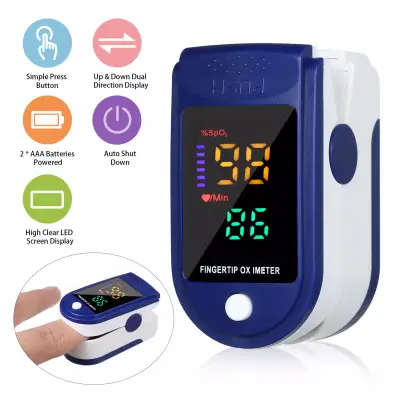 Finger Pulse Oximeter Oxymeter Fingertip Pulse Oximeter For Family And Adult Blood Oxygen Saturation Monitor