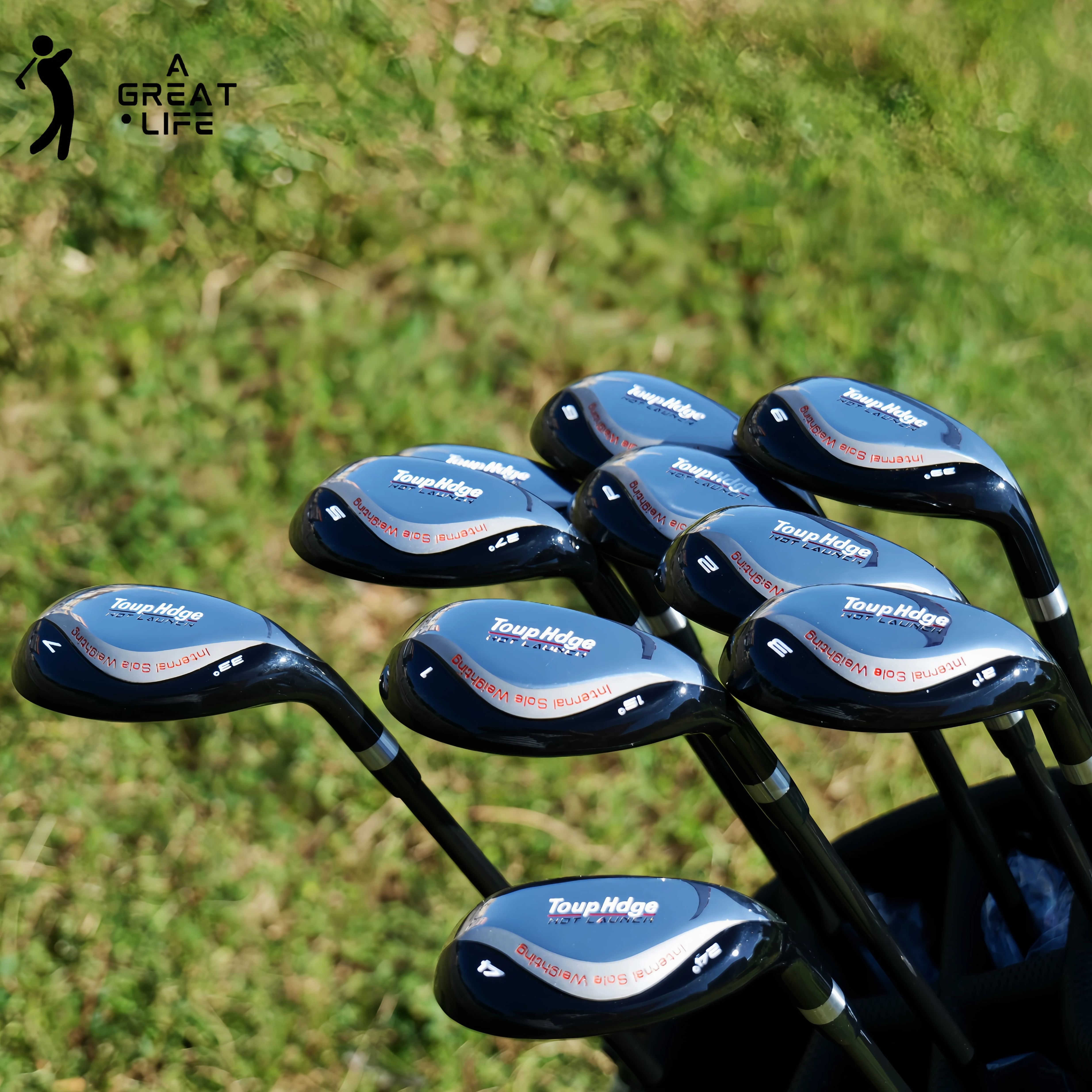 Touphdge Hybrid gỗ Lim gậy đánh golf, phía sau trọng tâm thấp của trọng lực thiết kế với mở rộng điểm ngọt, SR Flex trục than chì cho nâng cao hiệu suất và độ chính xác