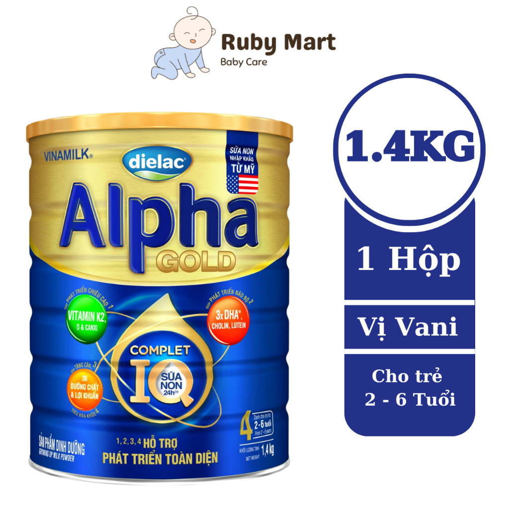Sữa bột dielac alpha gold 4 - lon 1.4kg