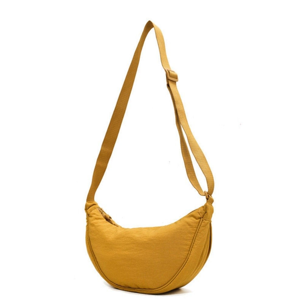 HERWK Dung lượng lớn Túi Hobos Nylon Thiết kế đơn giản Màu sắc đồng nhất Túi hình trăng khuyết Thời trang Phong cách cổ điển Túi đeo chéo Sử dụng khi đi du lịch - 7