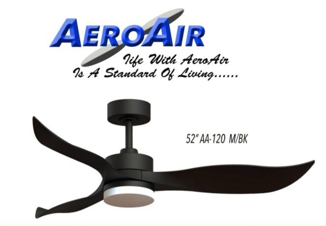 Aeroair 52 Ceiling Fan With 20w Rgb Led Light Kit Aa 120