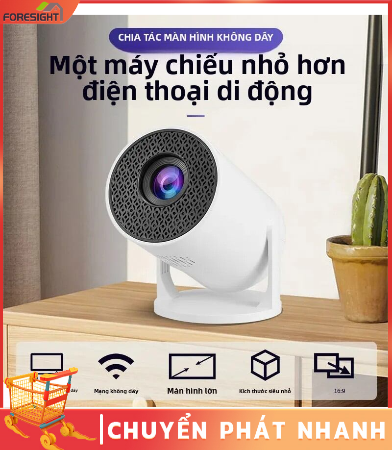 Máy Chiếu Phim Không Dây HD HY30 Pro+ USB LED Bluetooth 5.0 480*360P Di Động, Dùng Được Cho Nhà Và Ngoài Trời, Có Chức Năng Tự Động Chỉnh Keystone