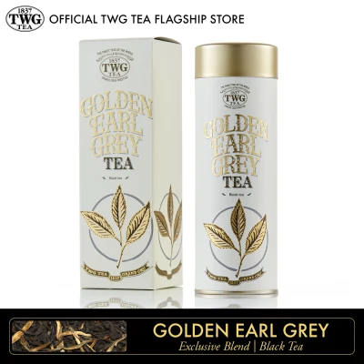 TWG Tea | Golden Earl Grey, Loose Leaf Black Tea Blend in Haute Couture Tea Tin Gift, 100g