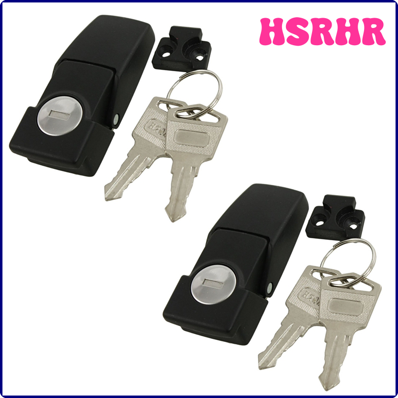 HSRHR 2x Schränke Sicherheit Knebel Hasp Riegel Schloss dk604 zwei Schlüssel JHREJ