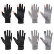 Breathable Ice Silk Cycling Gloves for Men and Women