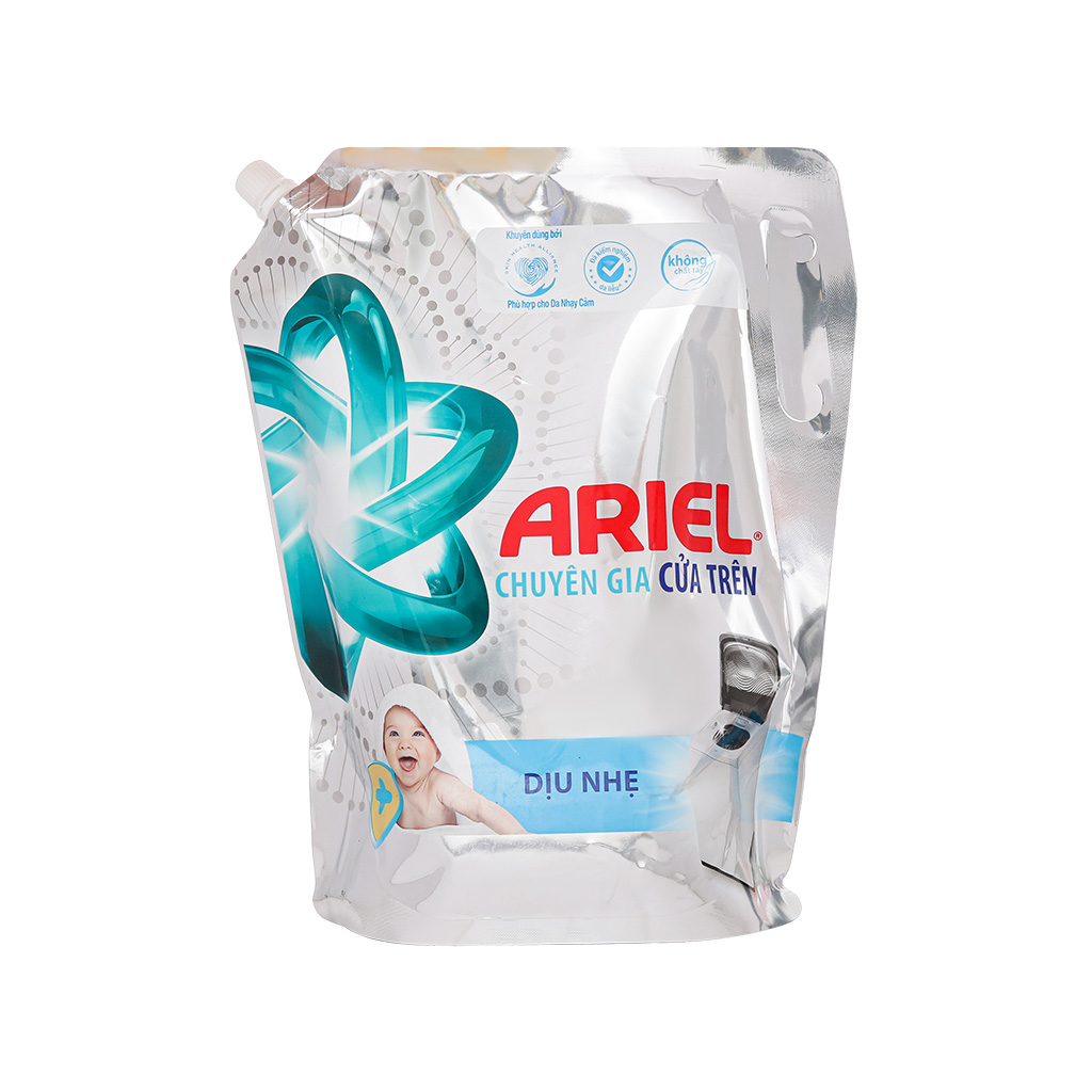Nước giặt Ariel cửa trên khử mùi ẩm mốc/dịu nhẹ 1.8kg