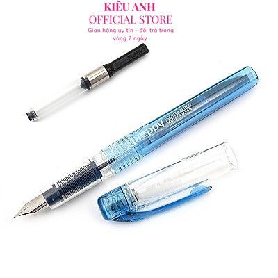  Bút Máy Preppy Nhật Bản Ngòi F03   Bút Mực Tiểu Học có màu Xanh  Đen   Tím   thay được ruột có thể bơm mực bằng piston 