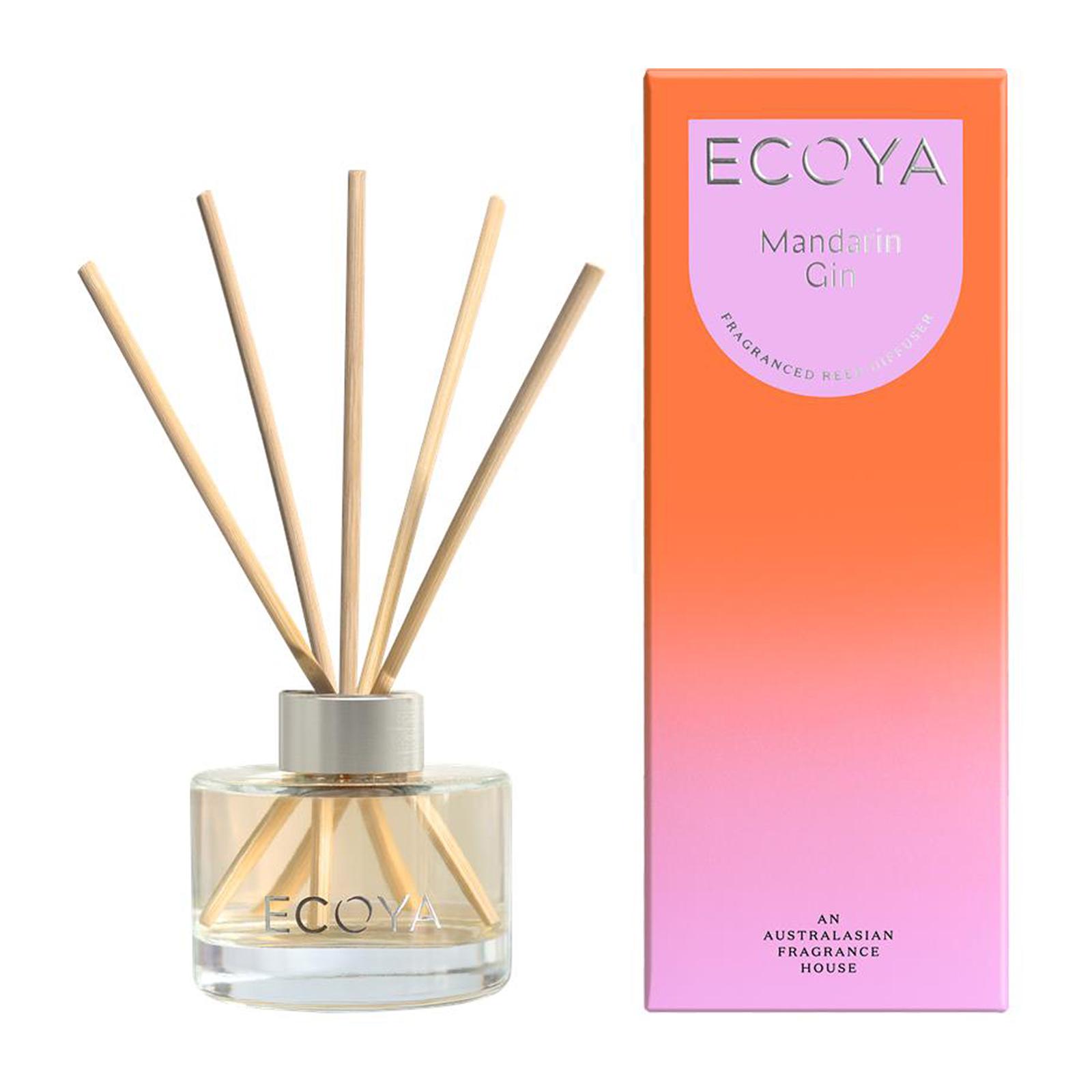 Ecoya Mandarin Gin Fragranced Mini Reed Diffuser 50ml