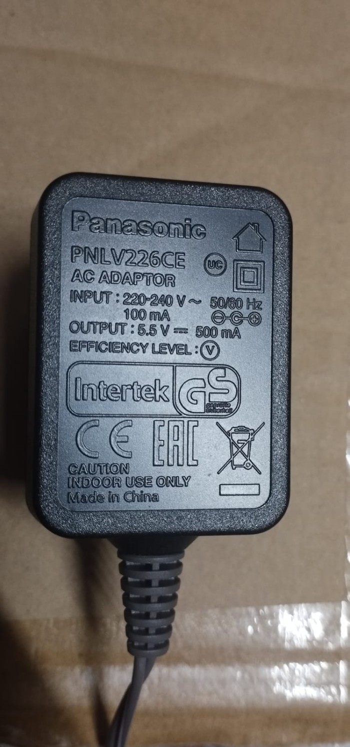 ADAPTOR TELEPON WIRELESS PANASONIC 5.5V AC ADAPTOR PANASONIC PNLV226CE Harga  181,000 Ringgit*Penghantaran Percuma