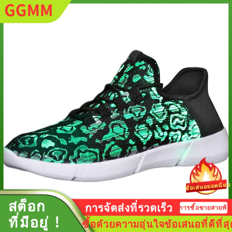 LZD เด็กไฟเบอร์ออปติก LED รองเท้า Light Up รองเท้าผู้หญิงผู้ชายกระพริบ Luminous Trainers สำหรับเทศกาลคริสต์มาสปาร์ตี้เต้นรำ USB ชาร์จน้ำหนักเบาแฟชั่นรองเท้าผ้าใบสำหรับชายหญิง ราคา  1,181 บาท*ส่งฟรี