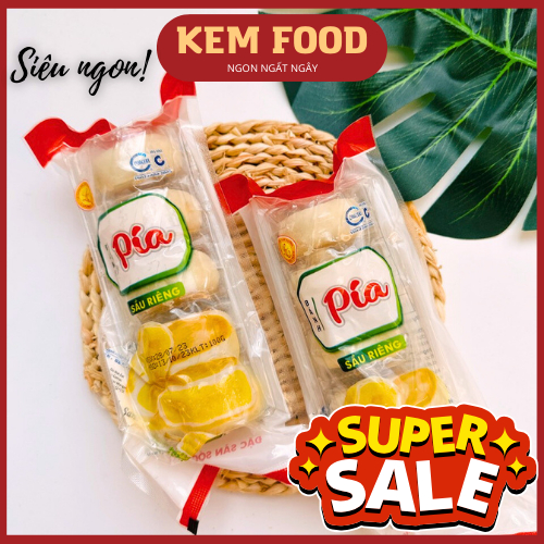 Bánh Pía Sầu Riêng Mini Lương Trần Gói 100G (5 chiếc) - KEMFOOD