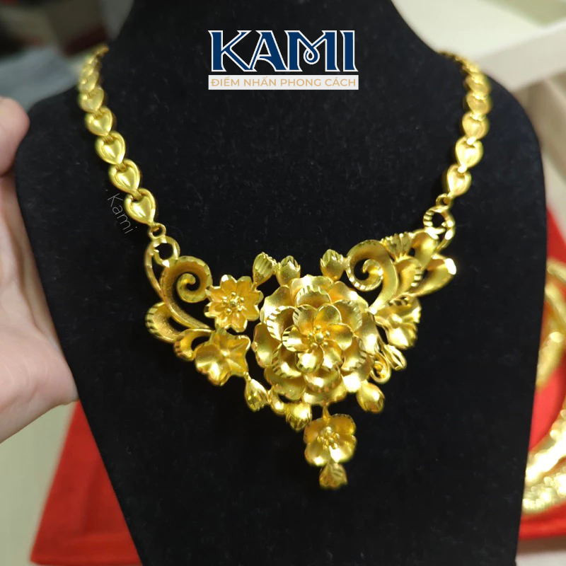 {loại 1} Dây chuyền hoa mai ngày cưới cho cô dâu trang sức cưới KAMI