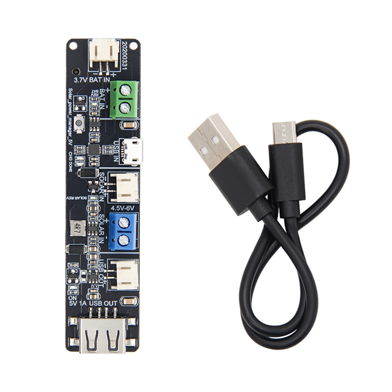 (HYXW) T-BAT Battery Holder CN3065 Power Chip Solar Charging Can Used with 18650 Battery Development