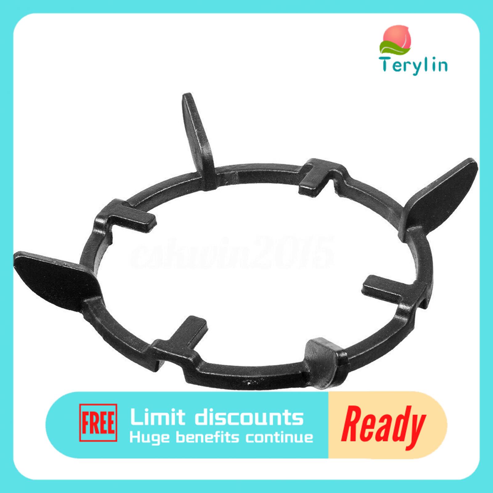 Terylin Chảo đứng ổn định chống trượt sắt Chảo Gang Đúc Vòng cho lò vi sóng Lò nướng đứng phổ