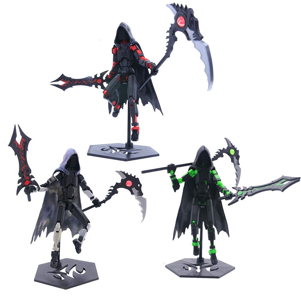 13cm 3D Printed Action Figure with Multiple Accessories Multi-Jointed Action Figures Action Figure Dummy Halloween Gifts for Him