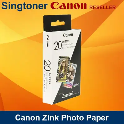 [Original] Canon Zink ZP-2030-20 Photo Paper Hangable box 20 Sheets for inspic PV-123 CV-123 ZV-123 PV123 CV123 ZV123 Mini Photo Printer ZP-2030 ZP2030