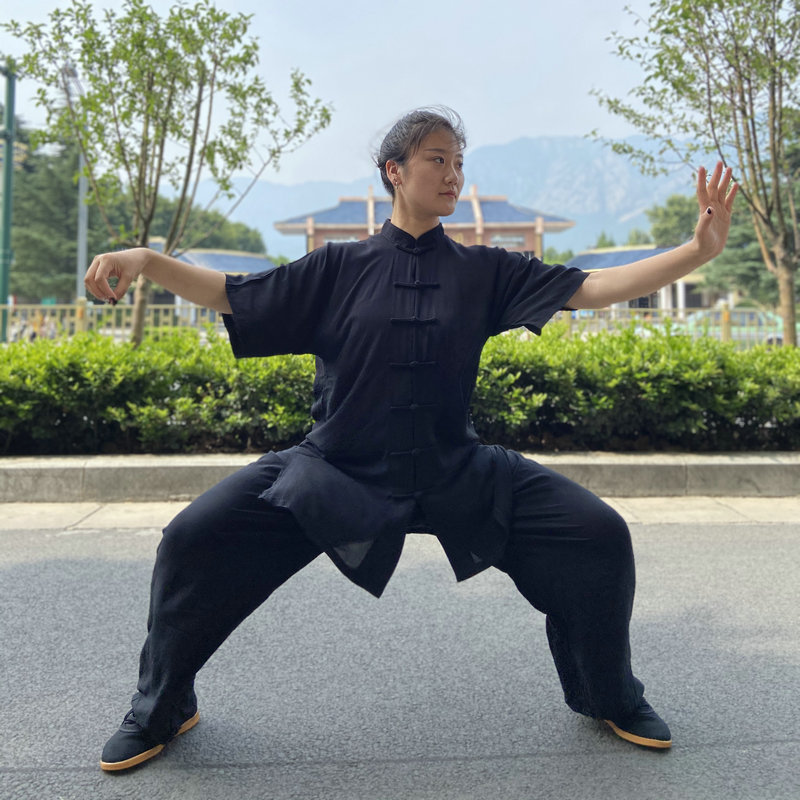 Ushine Đồng quần áo Trung Quốc truyền thống unisex đồng phục Tay áo dài Wushu Taichi Kungfu 6 màu đồ