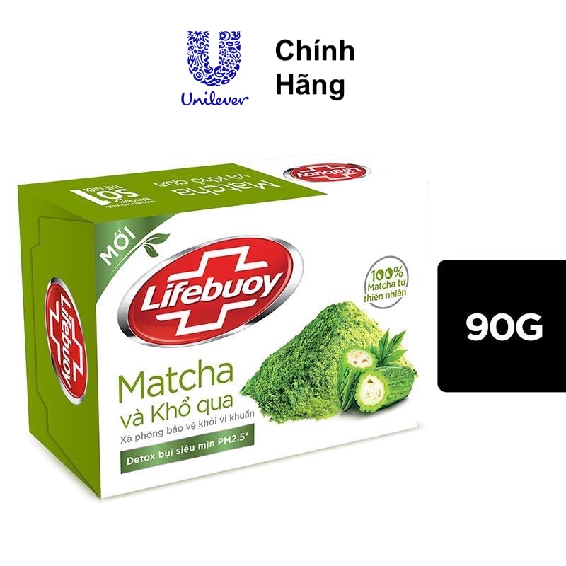 Bánh Xà Phòng Lifebuoy Matcha Khổ Qua 90G