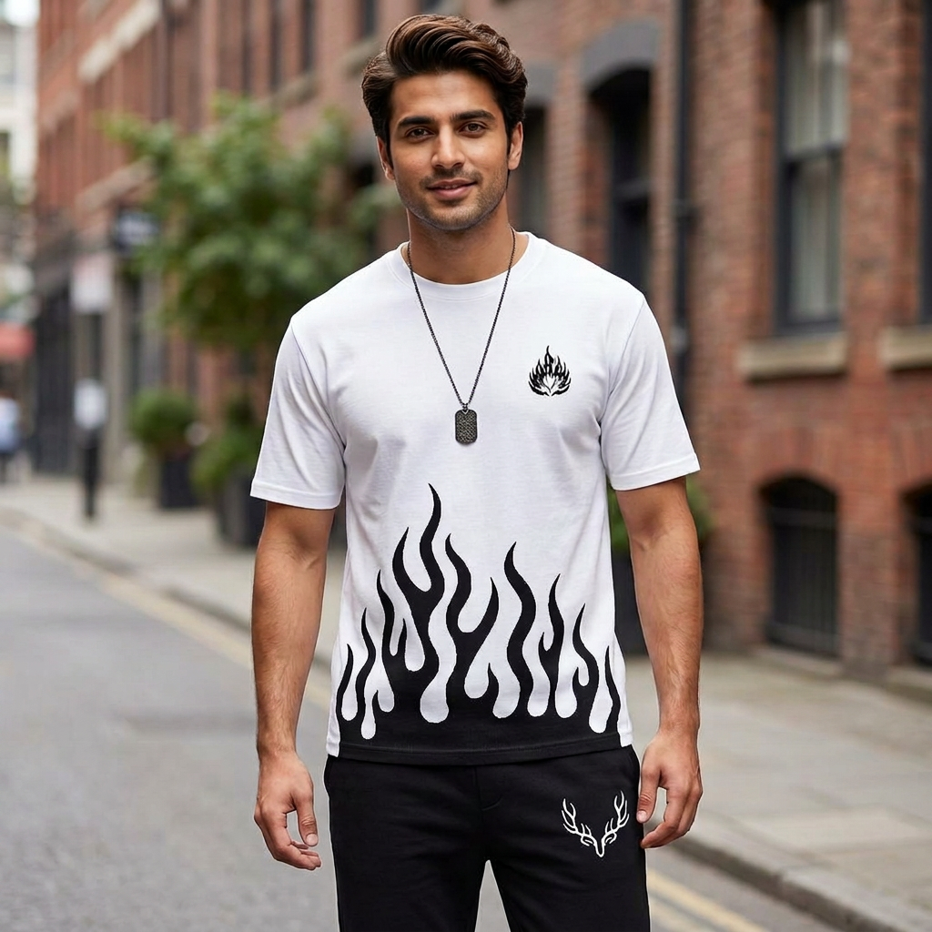 NEW ARRIVAL 2 PC PRINTED SUMMER TRACKSUIT FOR MEN _ SOFT AND COMFORTABLE FABRIC SUMMER TRACKSUIT FOR MEN _TRACKSUIT FOR MEN_ PREMIUM T SHIRT AND TROUSER SET PRINTED SUMMER TRACKSUIT FOR MEN_TRACKSUIT FOR BOYS