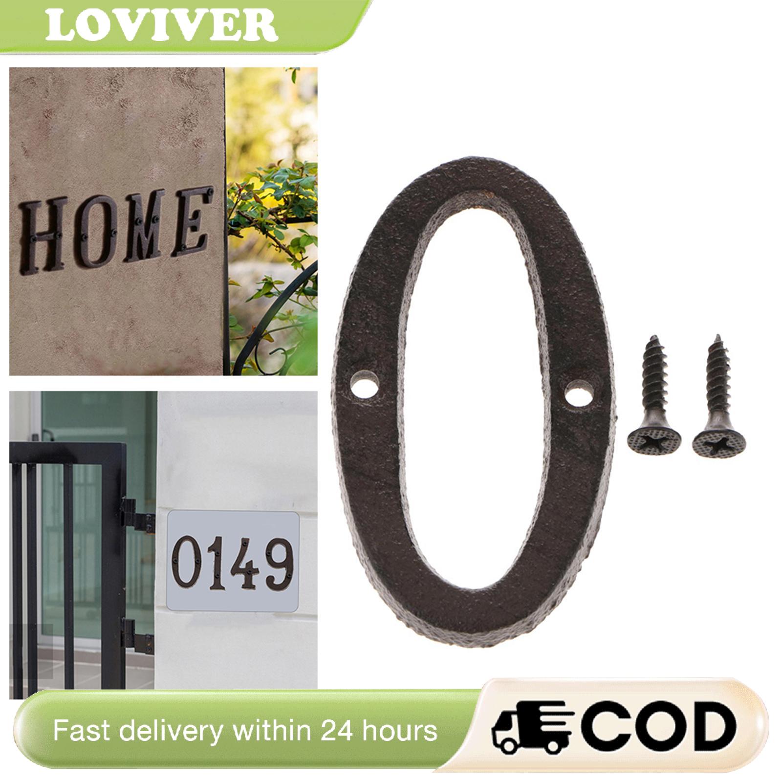 LOVIVER Solid Brass Traditional House Number Digits Address Plaque ราคา 49 บาท*ส่งฟรี