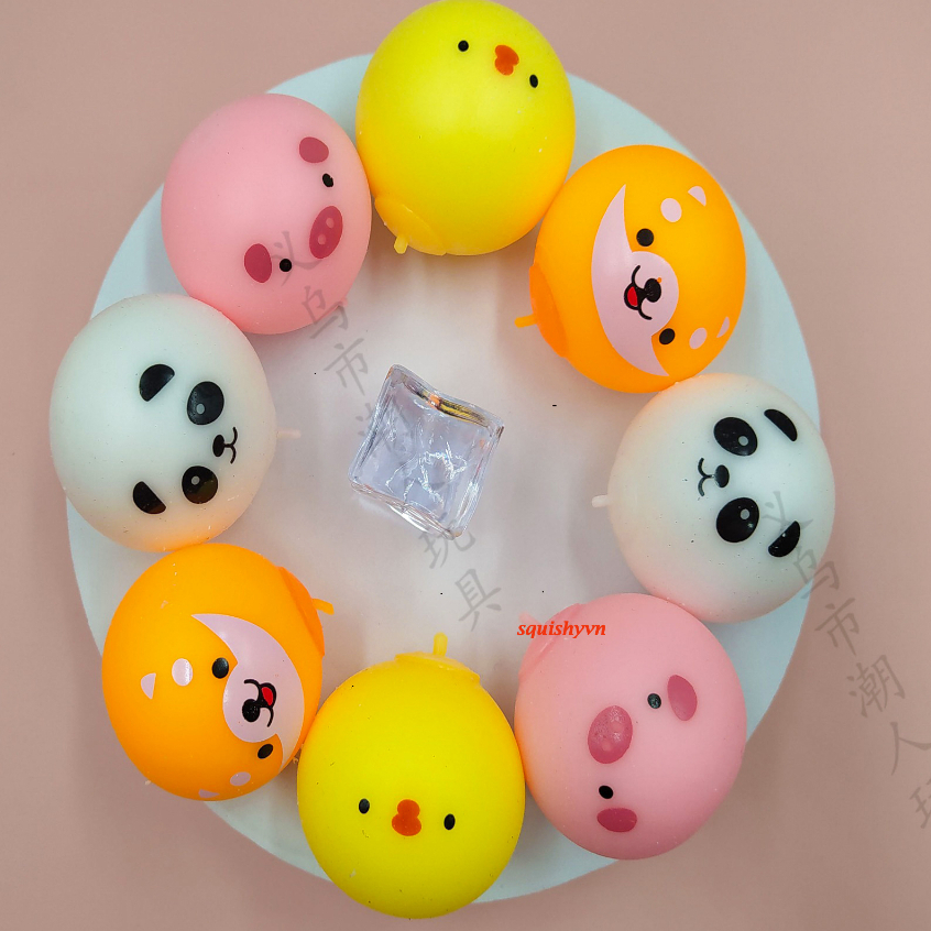 Đồ chơi bánh bao xả stress- squishy mini mochi-squishy mochi-squishy giảm stress-mềm dẻo,giải tỏa că