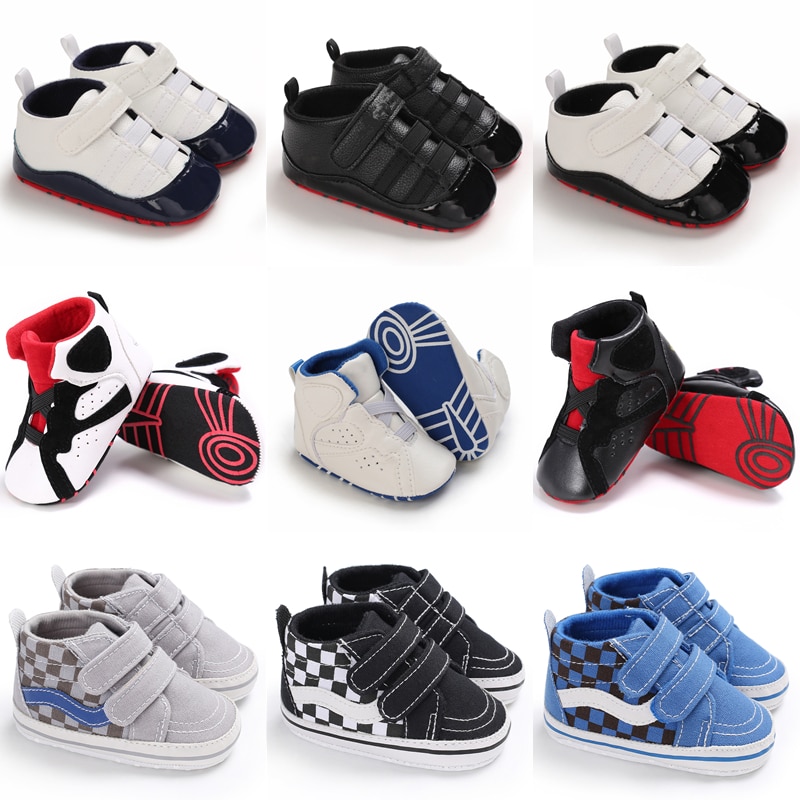 Bé Giày Sneaker thể thao trẻ sơ sinh nam nữ in Giày tập đi trẻ sơ sinh trẻ mới biết đi chống trượt giày em bé trước khi đi bộ