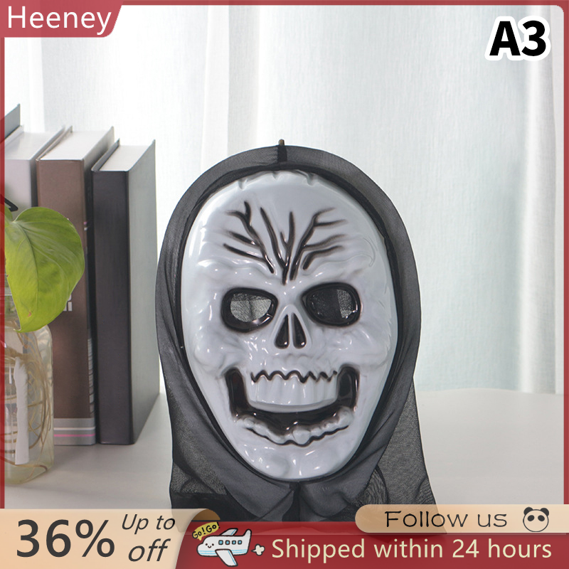 🍼 Heeney Halloween kinh dị Quỷ nửa mặt nạ cosplay Mặt nạ Halloween hiệu suất ăn mặc đạo cụ