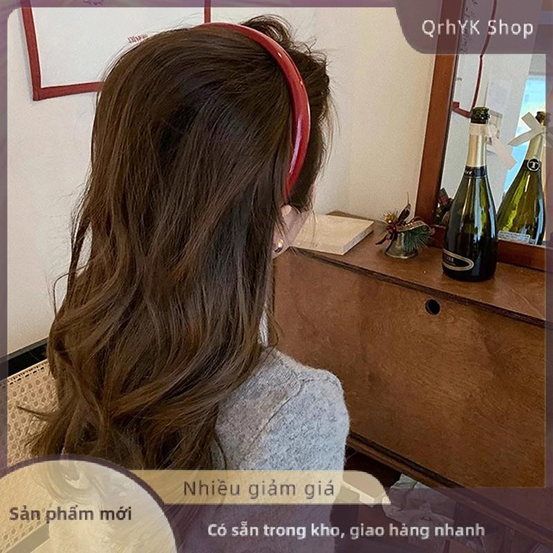 Hàng có sẵn✨ Retro tối giản da headband cho phụ nữ thời trang Tính khí tóc Hoop rửa mặt tóc ban nhạc nữ Bên Phụ Kiện Tóc Quà Tặng