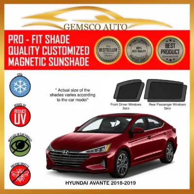 Hyundai Avante 2019-2020 ( 4 / 5pcs ) Car Magnetic Sunshade / Boot Tray