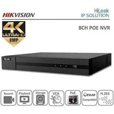 HILOOK BY HIKVISION NVR-108MH-C/8P 8 CHANNEL 4K 8MP NVR