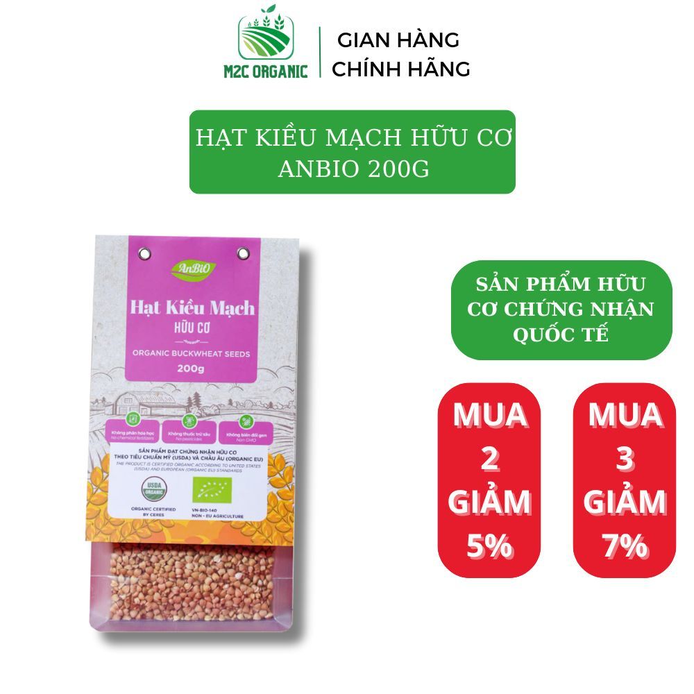 Hạt kiều mạch hữu cơ Anbio 200g