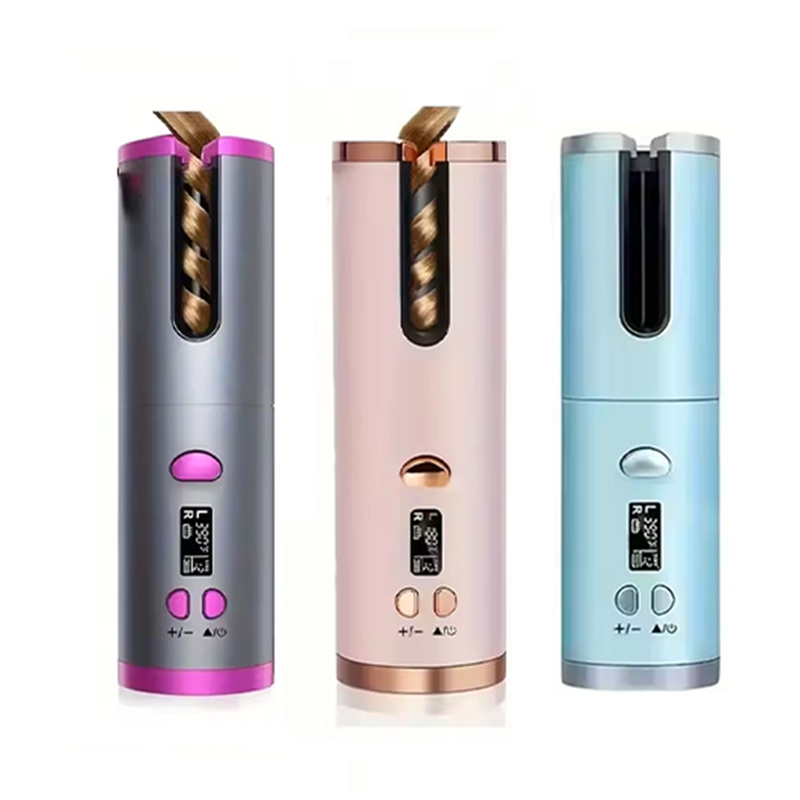 Portable Cordless Automatic Hair Curler with Ceramic Rotating , Intelligent Temperature Control