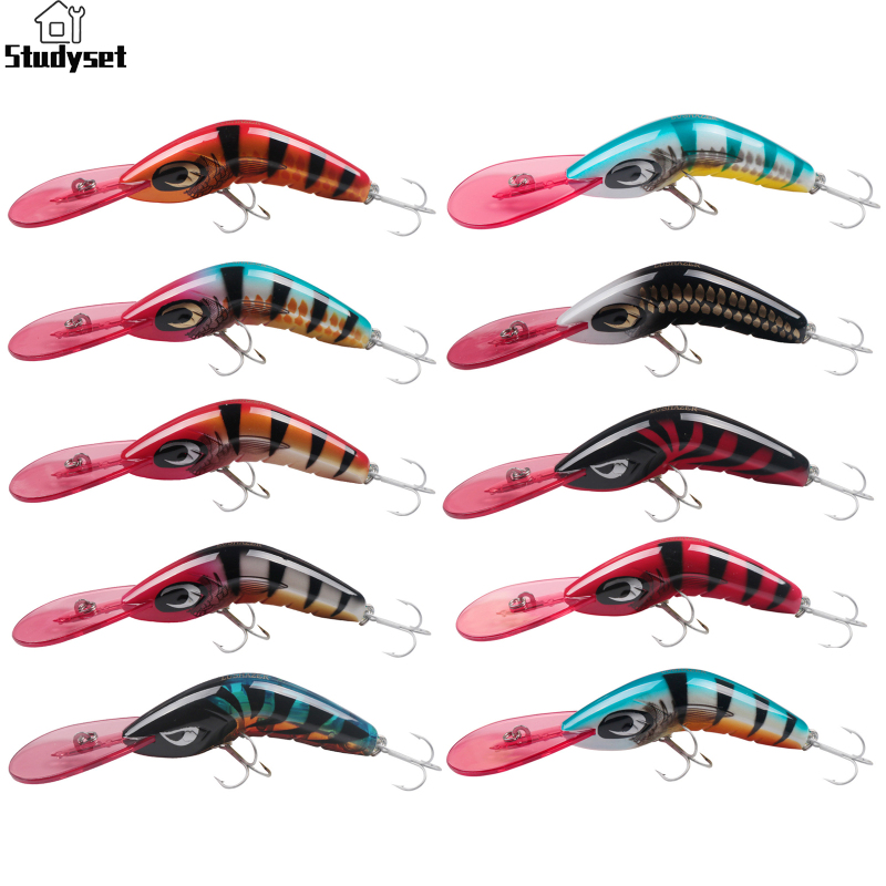 Studyset IN stock Minnow Life-Like Top Water Lure Floating Fishing Lure For Trout Shad Bass Beginners Outdoor Freshwater Saltwater Fishing ราคา 140 บาท*ส่งฟรี