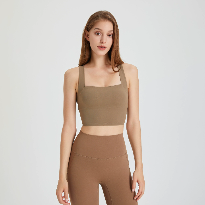 Antibom 2024 mới Đồ lót thể thao Kiểu nữ Cảm giác nude Không vết hằn Chống rung Lưng đẹp Chéo Áo ba lỗ Chạy bộ Yoga Tập thể hình Áo ngực