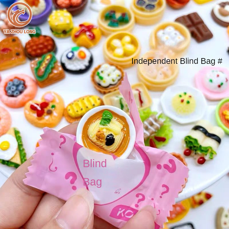 YA ZHOU LONG túi mù  Quà tặng bất ngờ Túi kẹo dễ thương Túi mù hình động vật và thực phẩm Quà tặng cho trẻ em đồ chơi