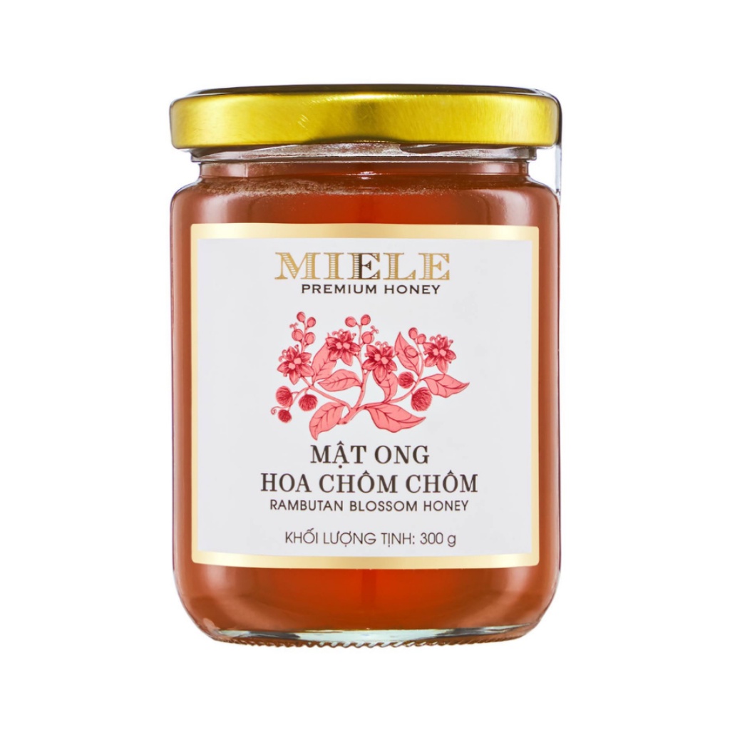 COMBO 2 Mật Ong Hoa Chôm Chôm Thủy Tinh, Rambutan Blossom Honey 300g -