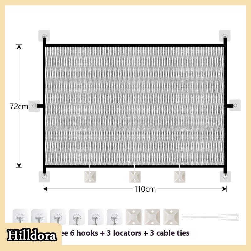 [Hilldora] Có thể gập lại con chó hàng rào Pet cách ly Net an toàn hàng rào Pet ma thuật cổng bé an toàn cửa - 4