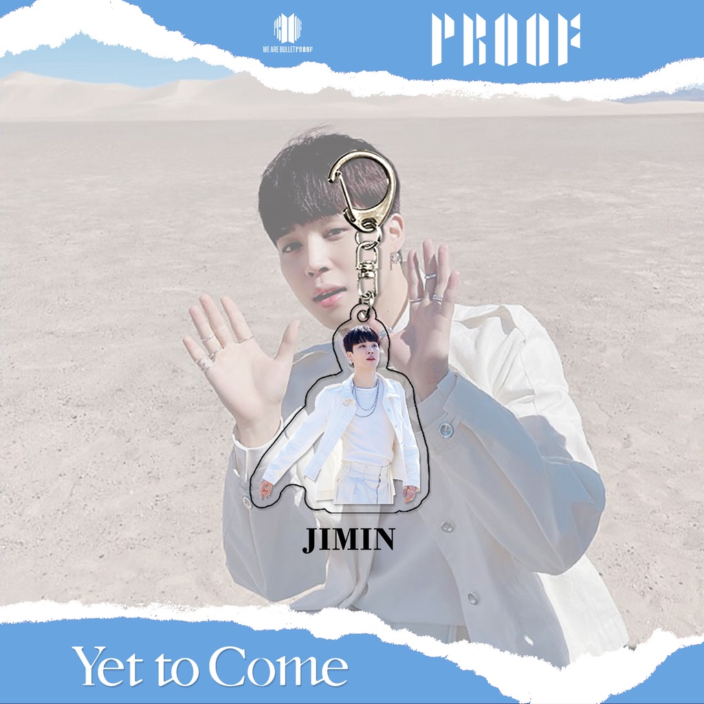 Móc khóa acrylic album mới "Proof" của BTS Jungkook Jimin phụ kiện ngoại vi