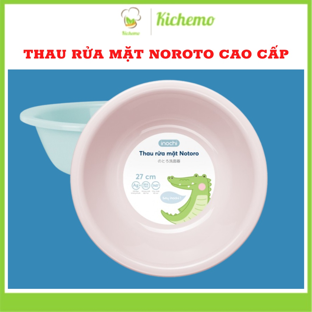 Thau rửa mặt cho trẻ em nhựa nguyên sinh kháng khuẩn Notoro inochi cao cấp Notoro inochi 21/27/32 cm