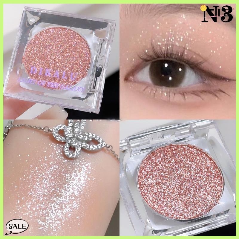 Follow Get New【TIS】 Dikalu Galaxy Eyeshadow Palette nghiền nát kim cương lấp lánh cường độ cao ánh sáng lung linh Pearlescent trang điểm lâu dài sắc tố - 2