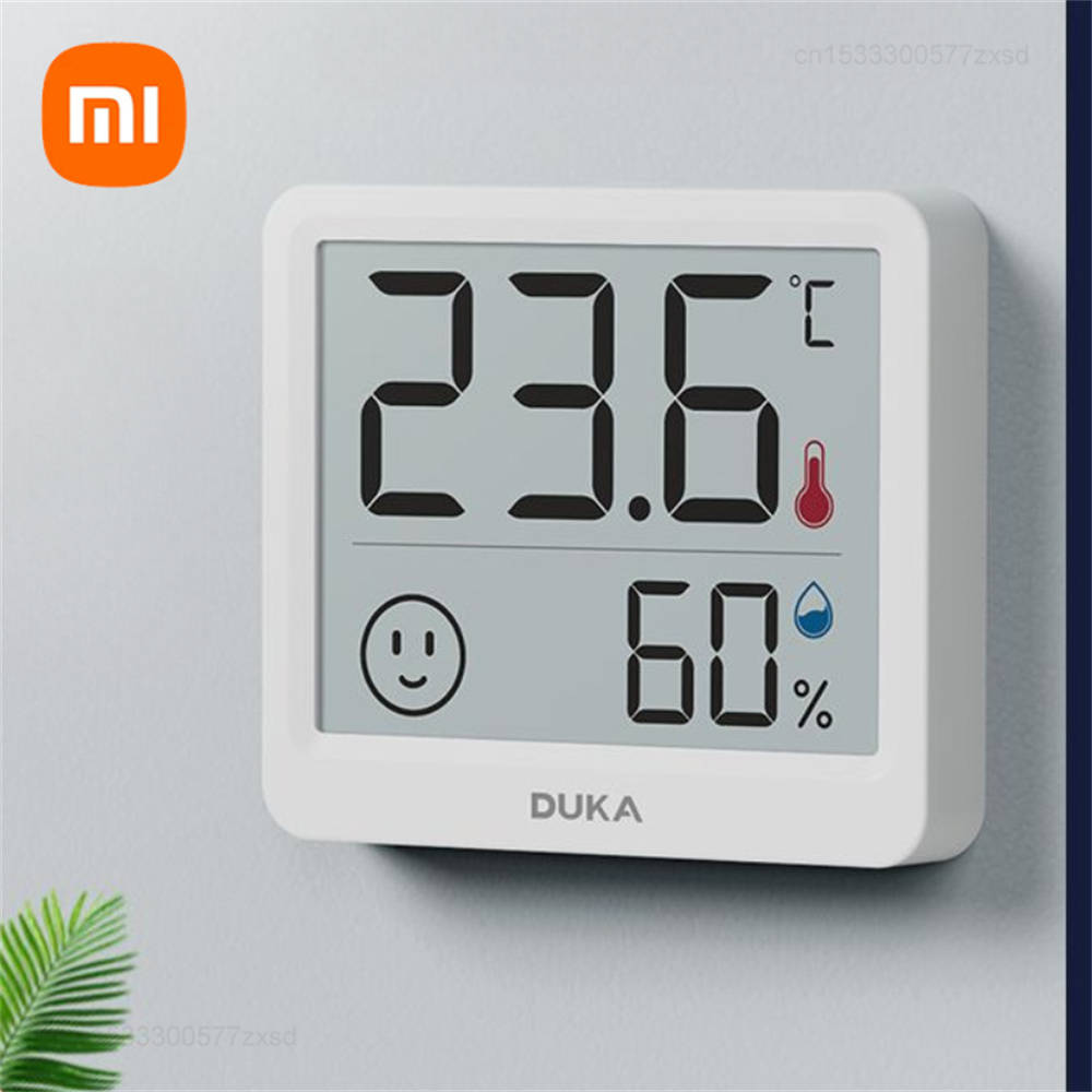 Xiaomi Duka TH1 High Precision LCD Electronic Digital Temperature Humidity Meter Indoor Outdoor Vertical Infant Room Thermometers Hygrometer Meter With Stand for Home