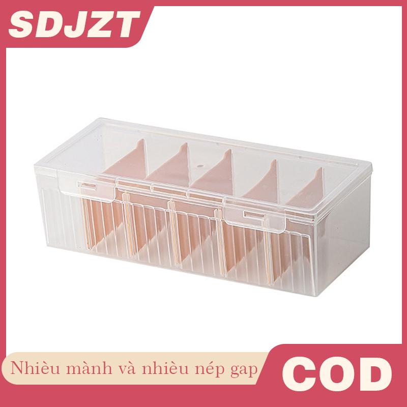 SDJZT New Transparent Plastic Storage Box Photocards Small Card Storage Box Desk Organizer Box Classification Box Stationery