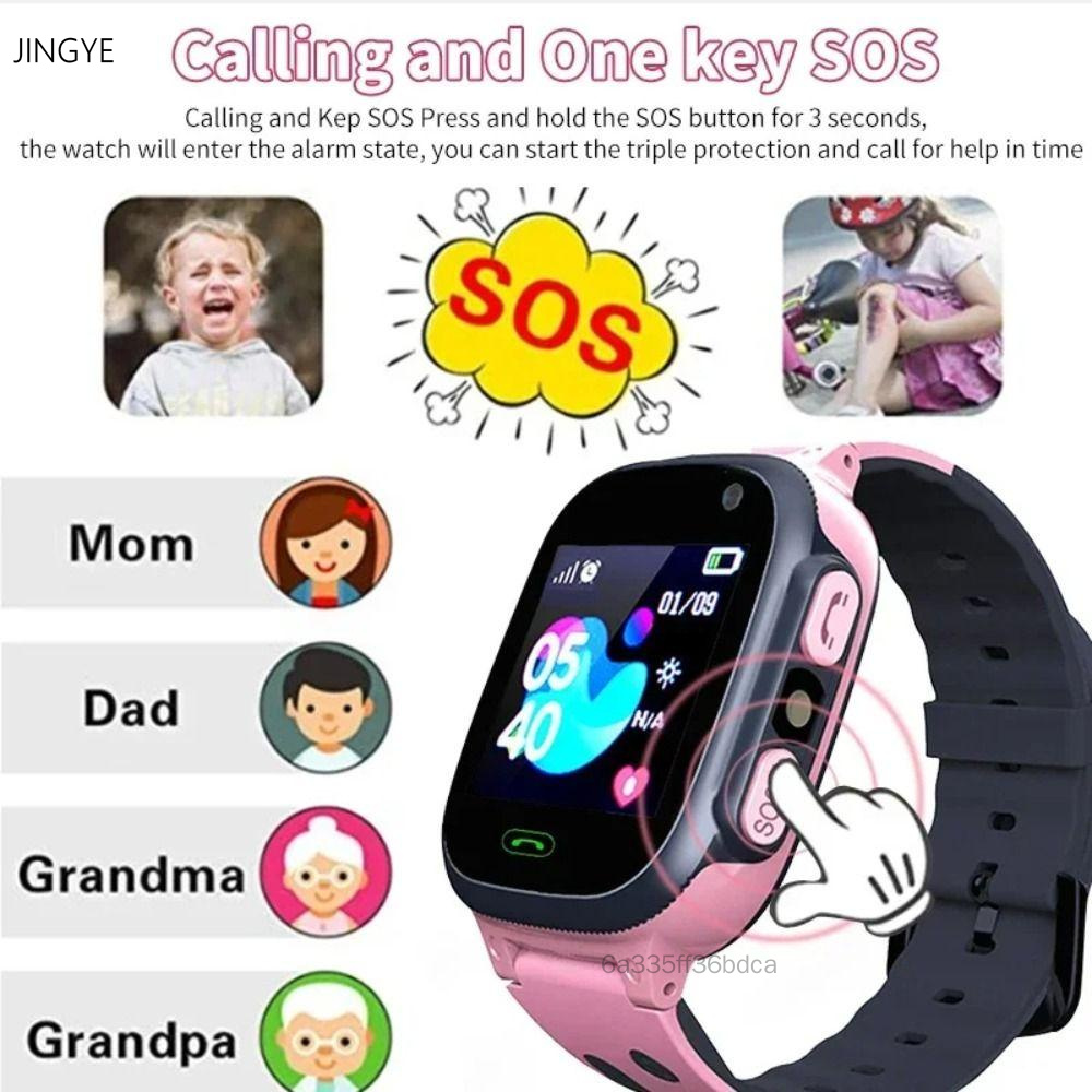 GPS SOS ซิมการ์ดนาฬิกาอัจฉริยะสำหรับเด็ก - ตัวติดตามตำแหน่งโทรนาฬิกาเด็ก ราคา 343 บาท*ส่งฟรี