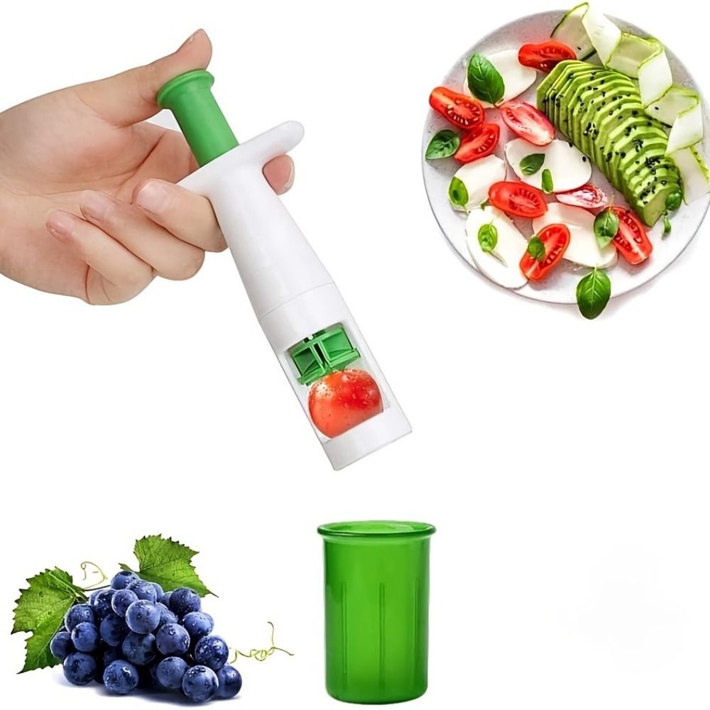 Gk1ao sáng tạo nho Slicer lưỡi bén DIY Cherry cà chua cắt đa chức năng nhanh chóng nhà bếp