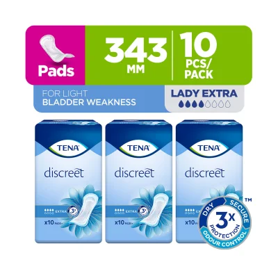 TENA Official Store - TENA Lady Extra 10s (Bundle of 3)