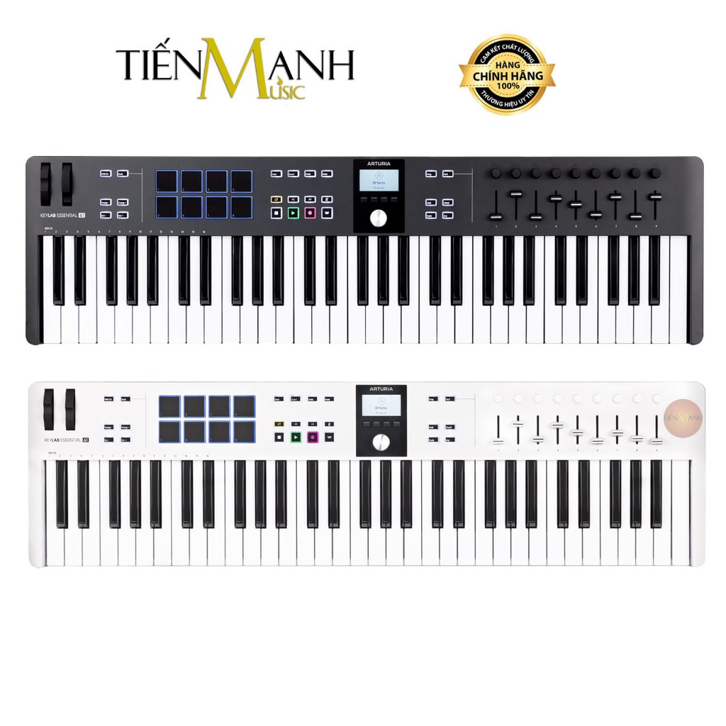 [Chính Hãng] Arturia KeyLab Essential 61 Phím MK3 - Midi Keyboard Controller Bàn Phím Sáng Tác Sản Xuất Âm Nhạc Producer