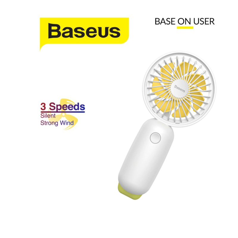 Quạt cầm tay Baseus Firefly Mini Fan dung lượng 1500mAh đèn Led tùy chỉnh 3 mức độ gió