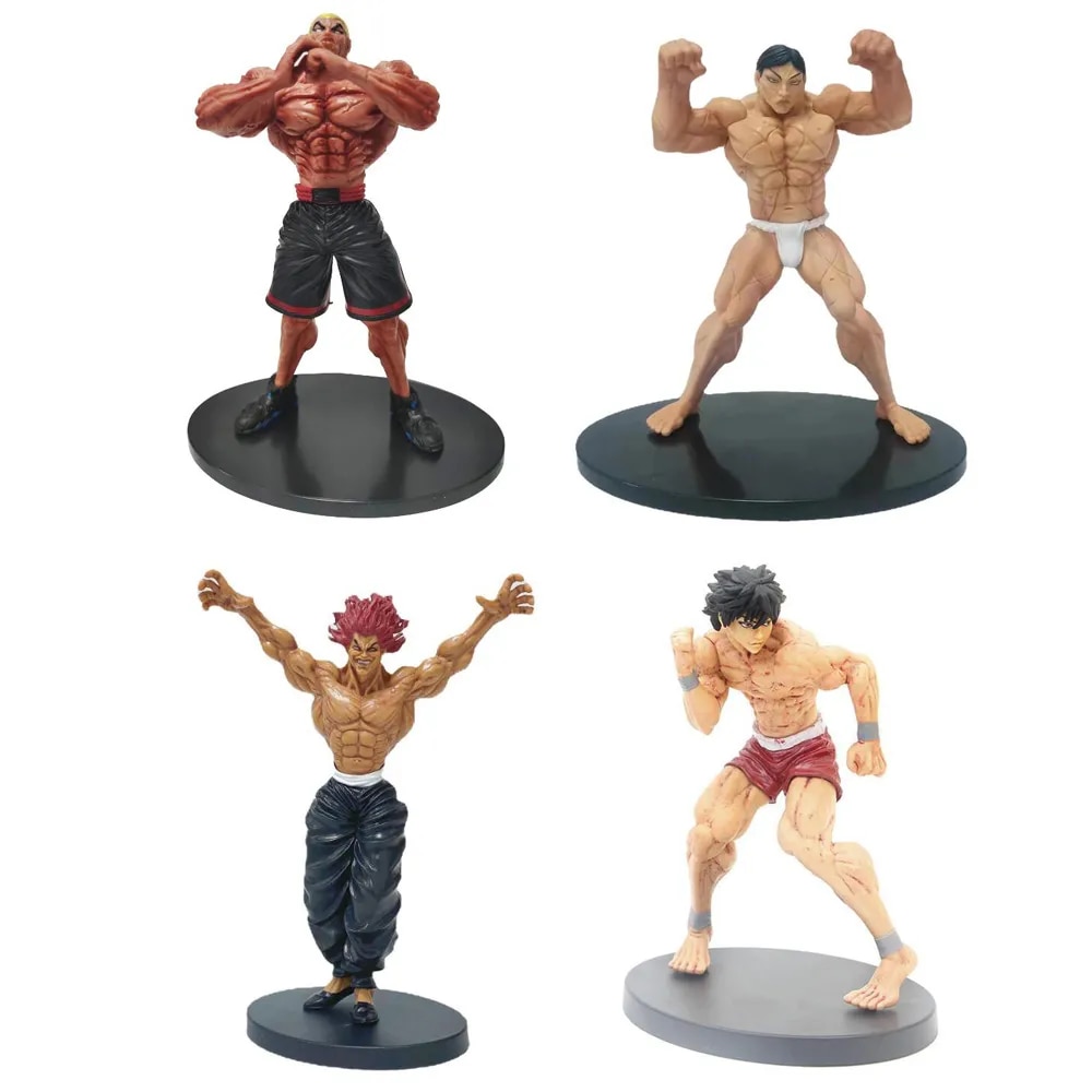  22cm Jack Anime Figure Baki Action Figure Biscuit Body Builder  Fighter Male Figurine Collectible Model Doll Toys : Toys & Games