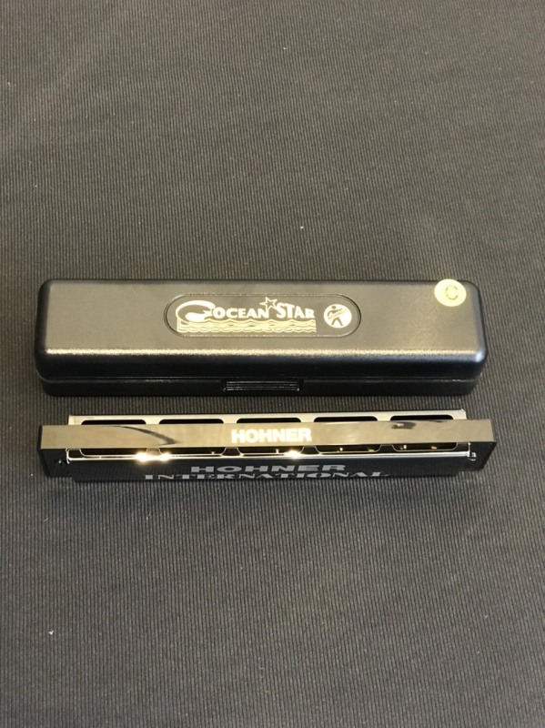 Kèn harmonica 24 lỗ hãng Hohner Ocean Star màu đen chất lượng tốt-Hàng nhập Đức
