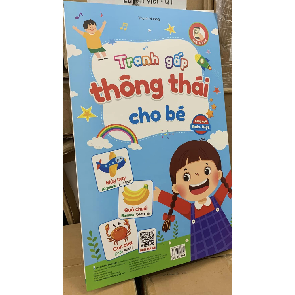 [Sách Chính Hãng] Bộ tranh gấp thông thái cho bé (song ngữ Anh – Việt) (hàng chuẩn) - NTbooks